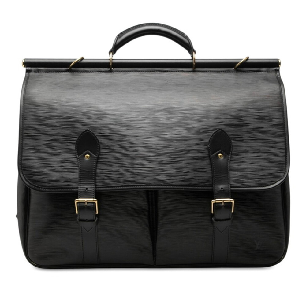 Louis Vuitton Epi Sac Chasse Boston Bag, Travel Black Leather, Men's LOUIS VU...